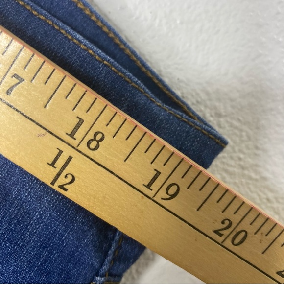 Judy Blue Tummy Tuck Jeans Womens Sixe 3XL Blue Denim Stretch Distressed Plus - Picture 4 of 10